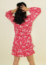 Load image into Gallery viewer, The Floral Print Ruffled Dress

