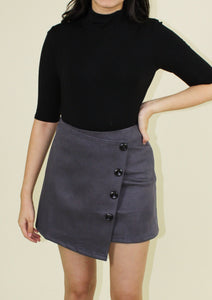The Button Down Wrap Skirt