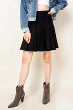 Load image into Gallery viewer, The Upper East Side Black Knit Skirt
