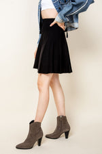 Load image into Gallery viewer, The Upper East Side Black Knit Skirt
