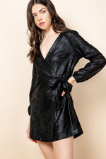 Load image into Gallery viewer, The Night Out Black Snakeskin Dress
