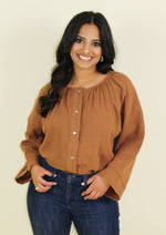 Load image into Gallery viewer, The Brown-Eyed Girl Loose-Fitting Blouse
